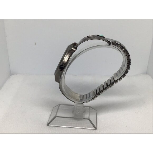 Timex Expedition WR 50M Watch - Gray Dial - Rare Sterling Silver Band - INDIGLO - Picture 3 of 11